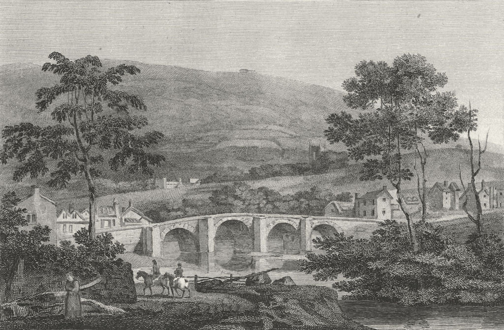 DERBYS. Matlock. Walker view-Turner 1794 old antique vintage print picture